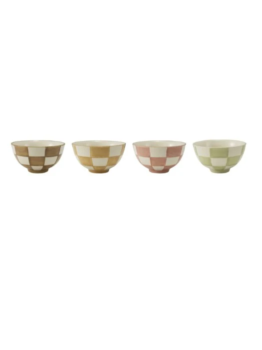 Check Stoneware Bowl