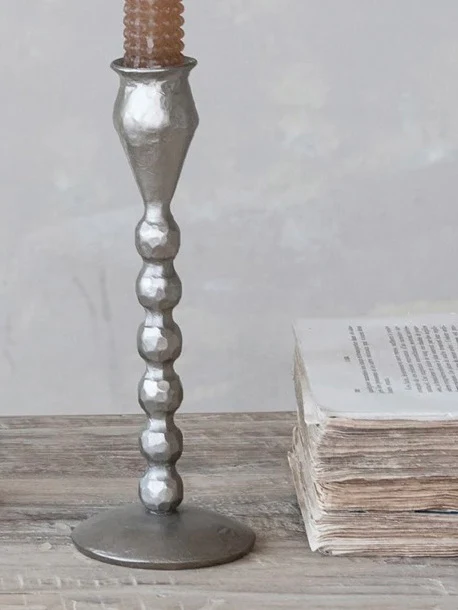8" Hand Forged Cast Iron Ball Taper Holder