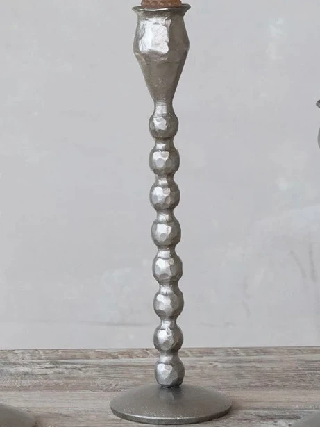 9.5" Hand Forged Cast Iron Ball Taper Holder