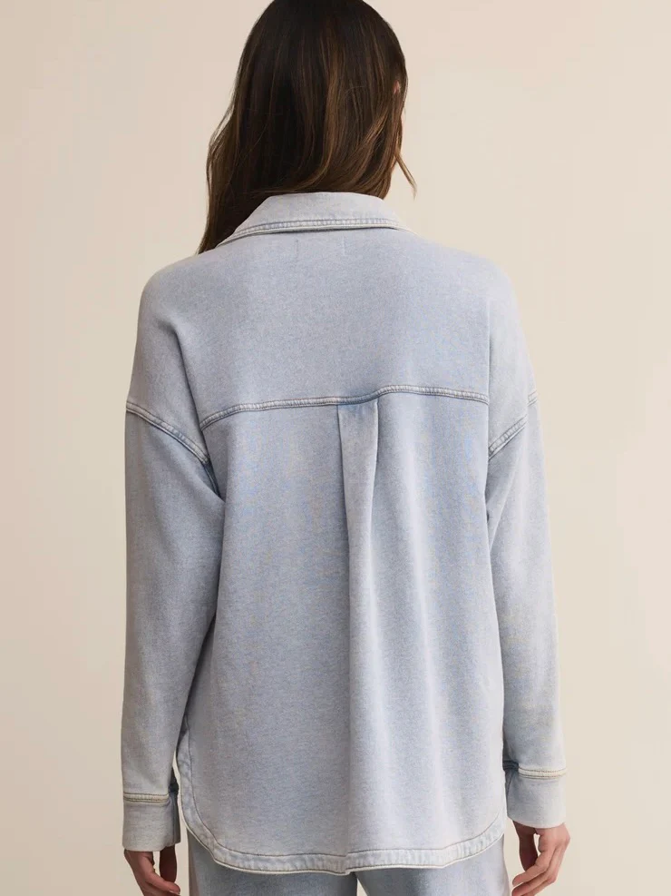 Z Supply All Day Knit Denim Jacket - Image 5