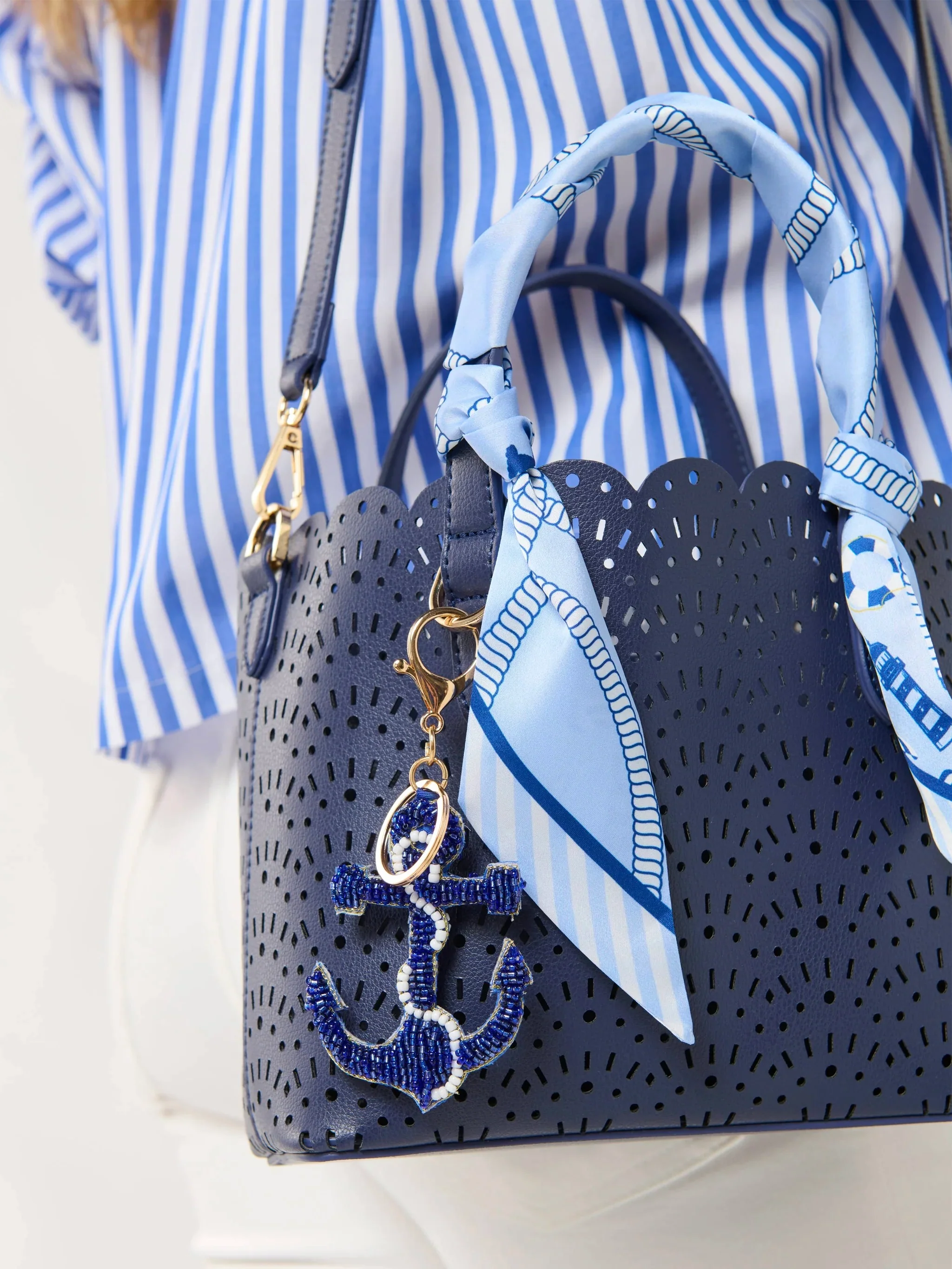Anchor Bag Charm/Key Ring