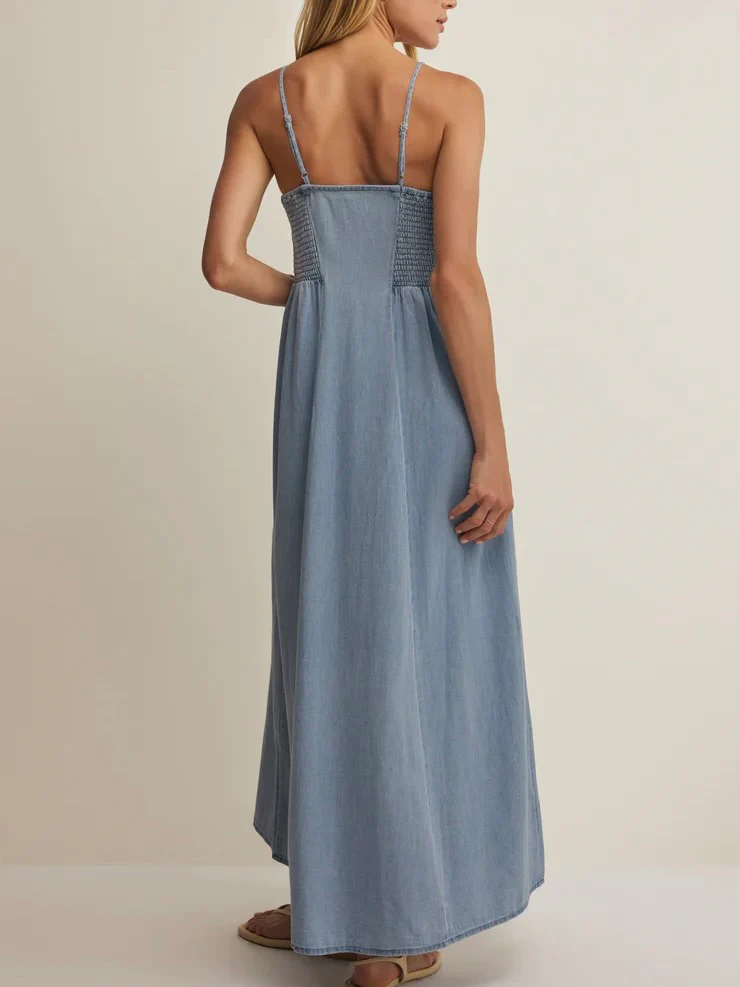 Z Supply Angel Eyes Twill Midi Dress - Image 3