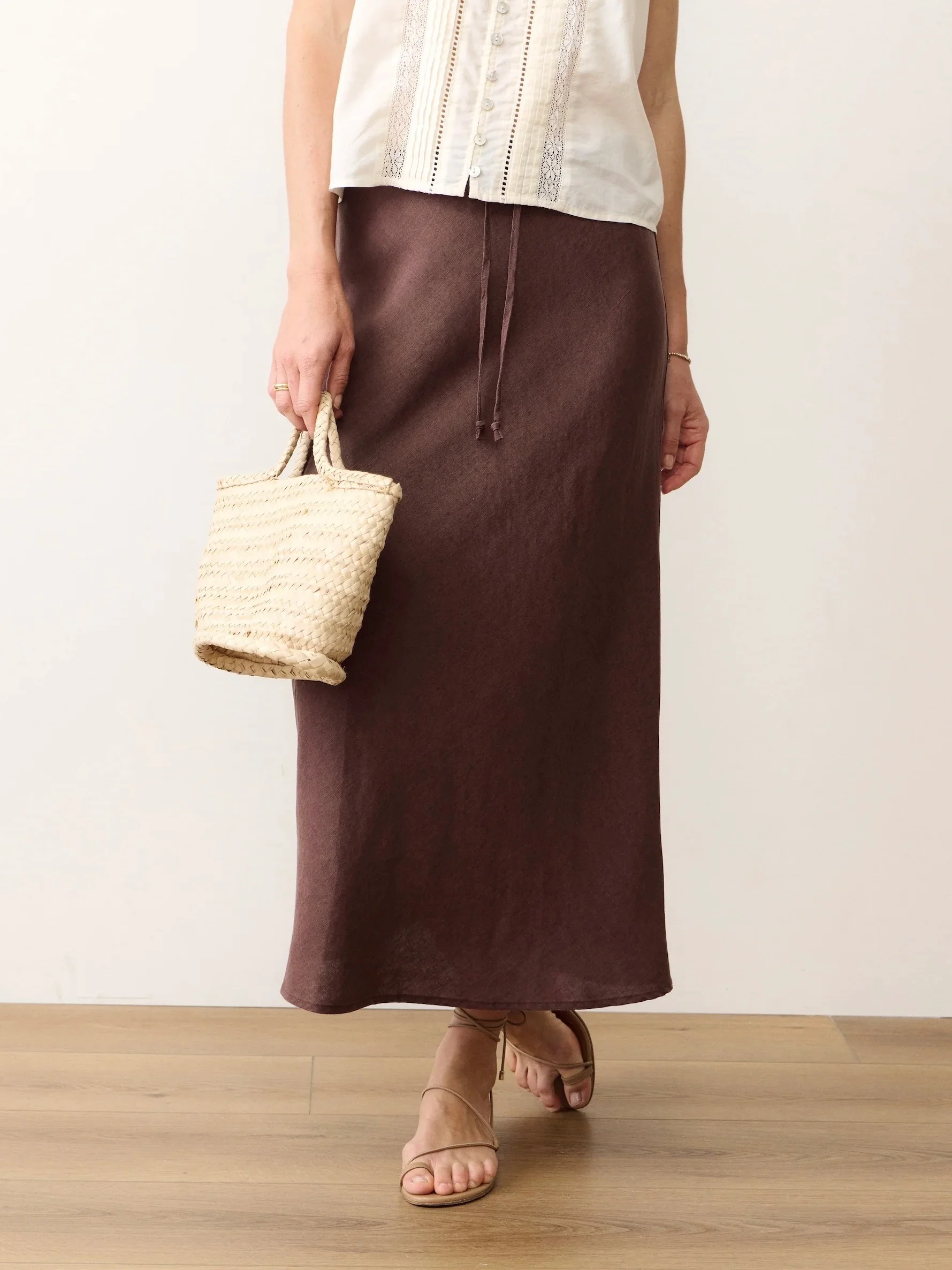 Marine Layer Avery Linen Midi Skirt - Image 2