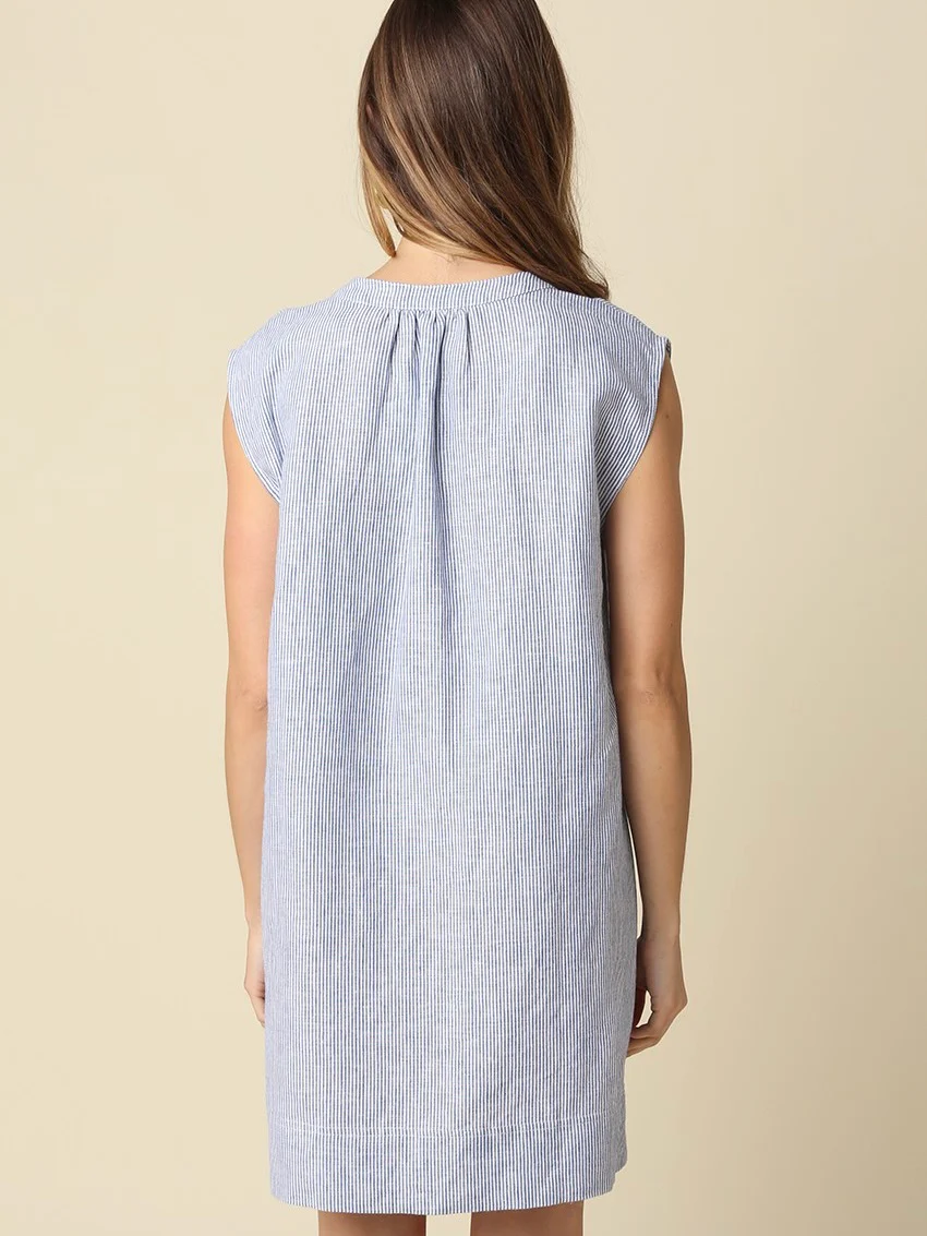 Avery Relaxed Linen Shift Dress - Image 3