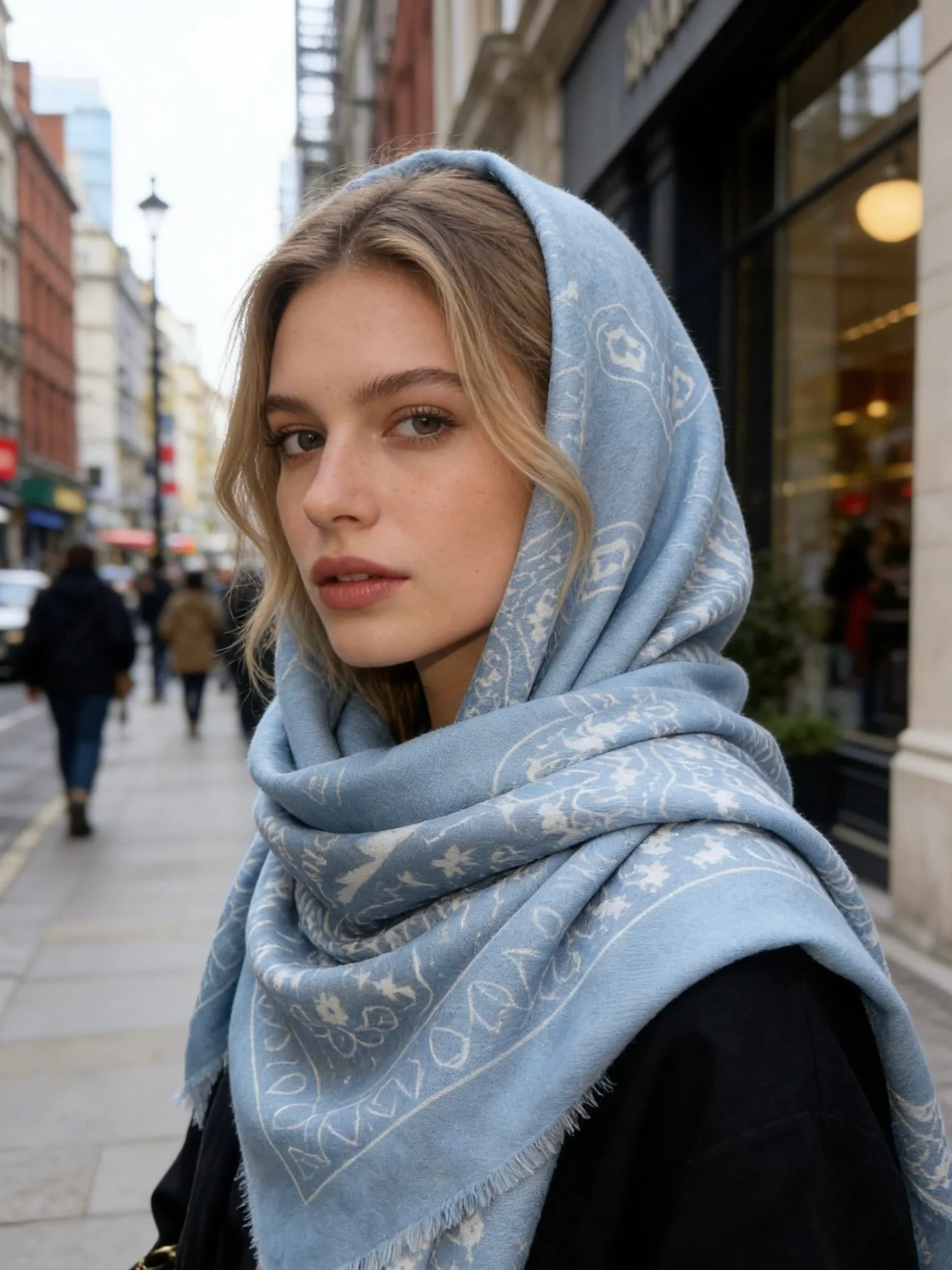 Bandana Knit Scarf - Image 3