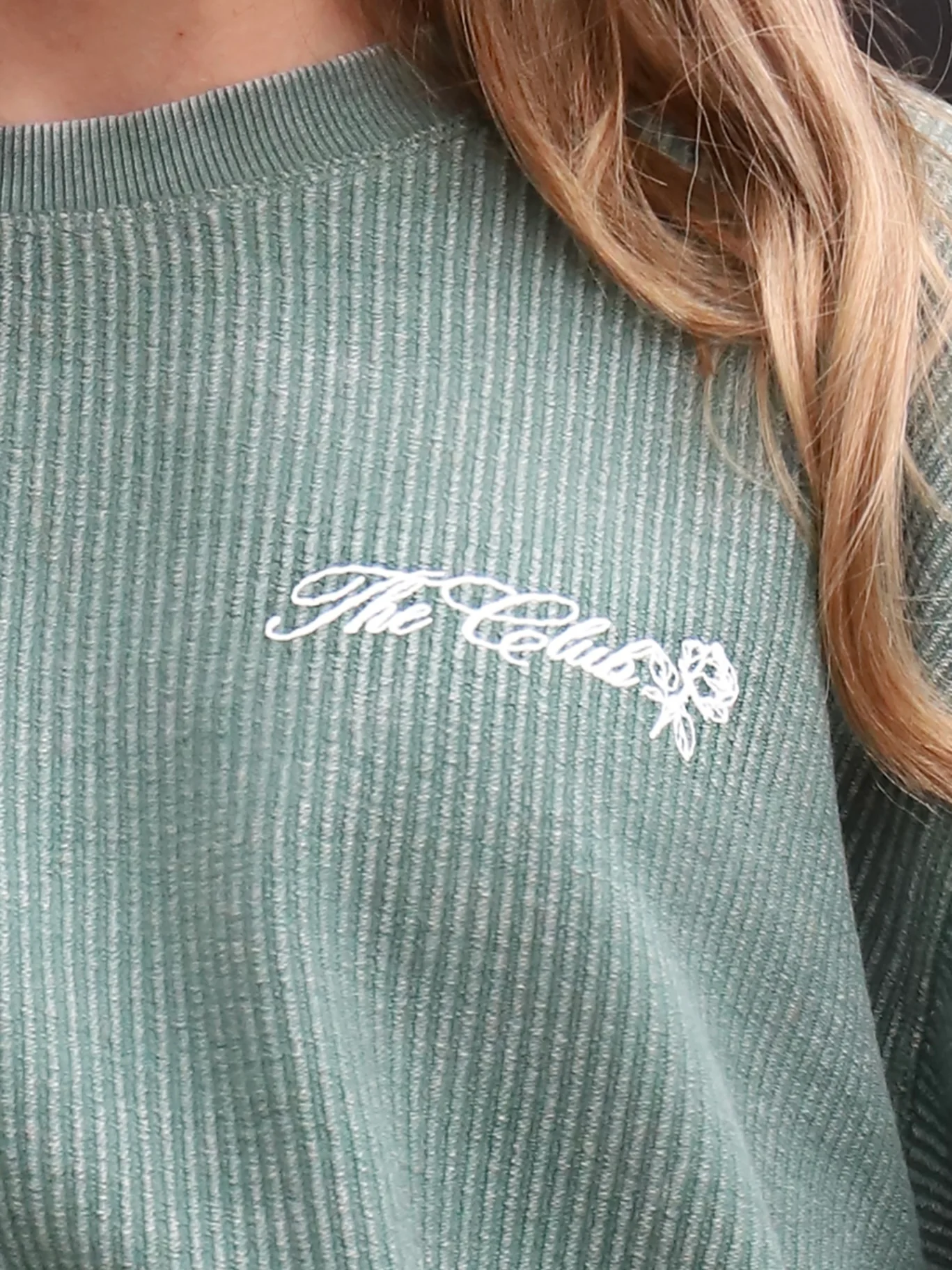 {Broken Hearts Club} Members Only Corded Crew - Image 3
