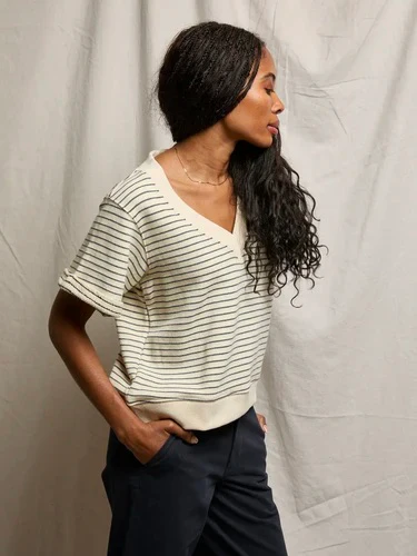 perfectwhitetee Briggs French Terry Stripe Sweatshirt - Image 3