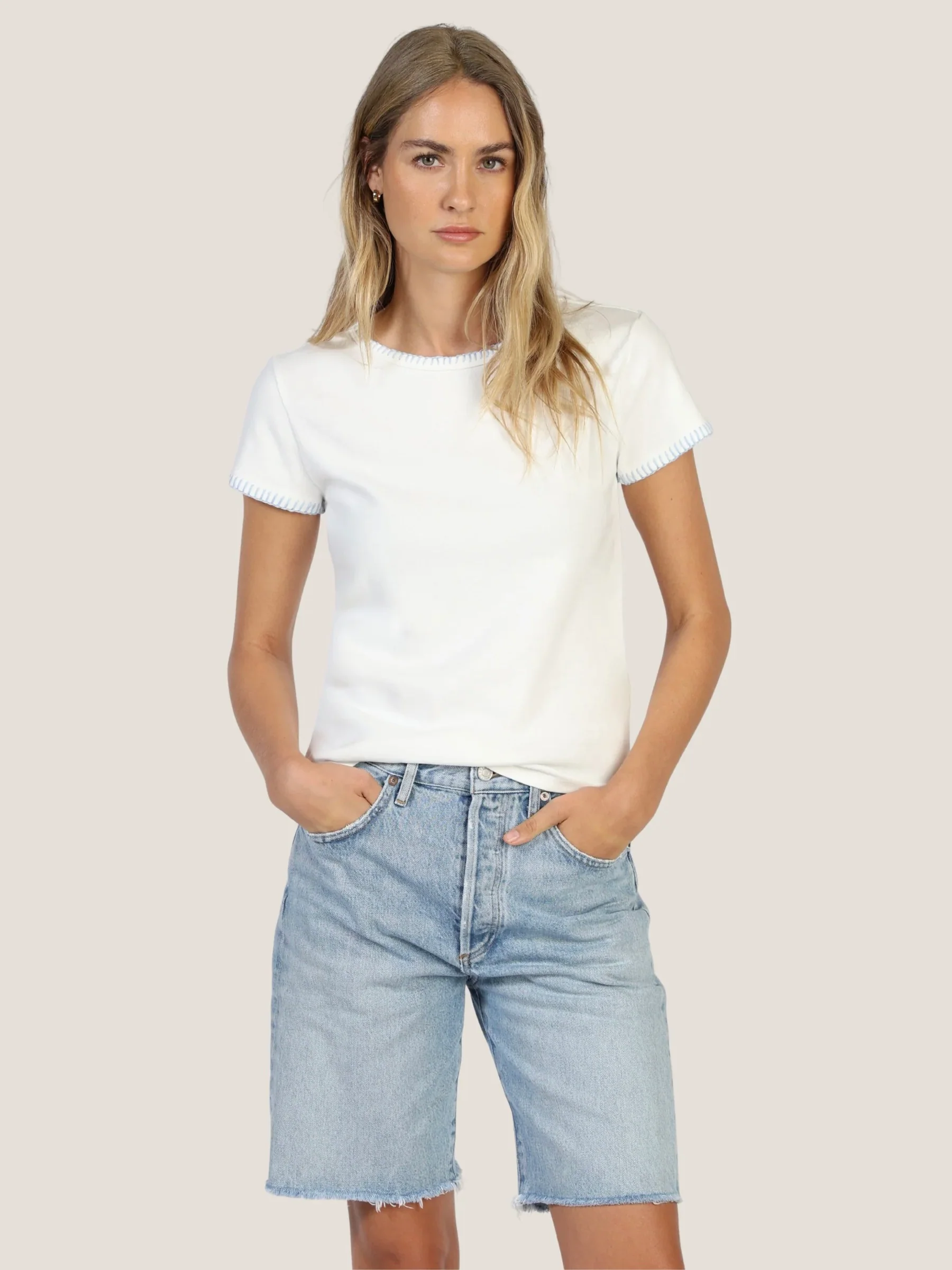 Brooks Blanket Stitch Tee