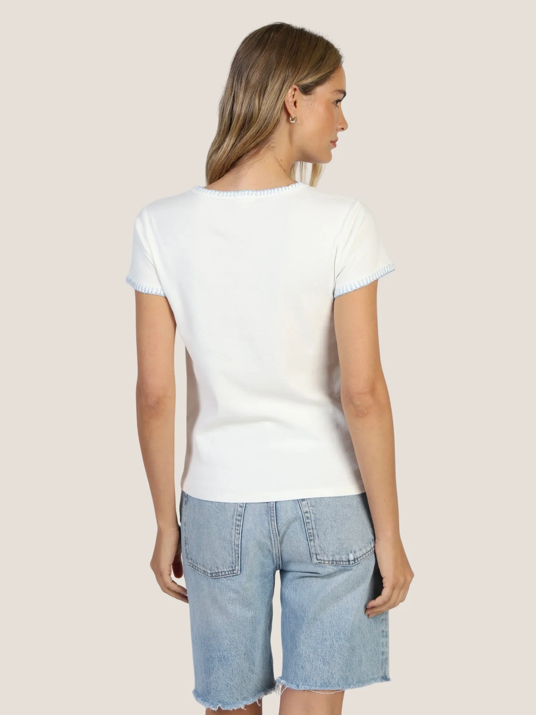 Brooks Blanket Stitch Tee - Image 2