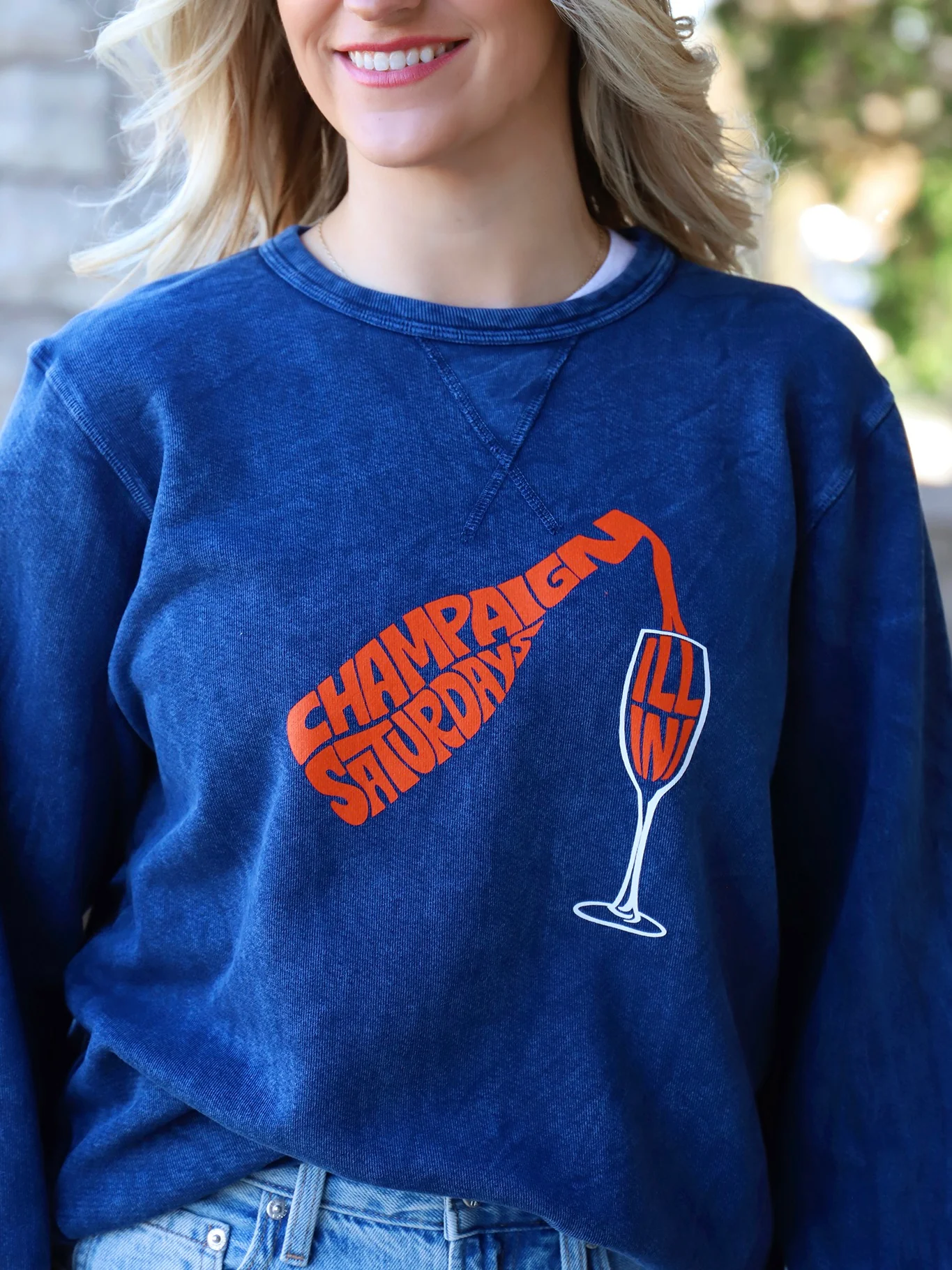 Champaign Saturdays Mineral Wash Crewneck Sweatshirt - Image 2