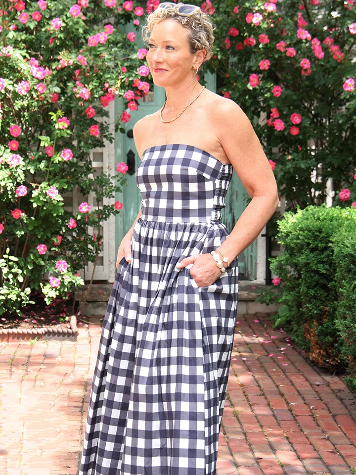Charleston Checkered Dress - Image 2