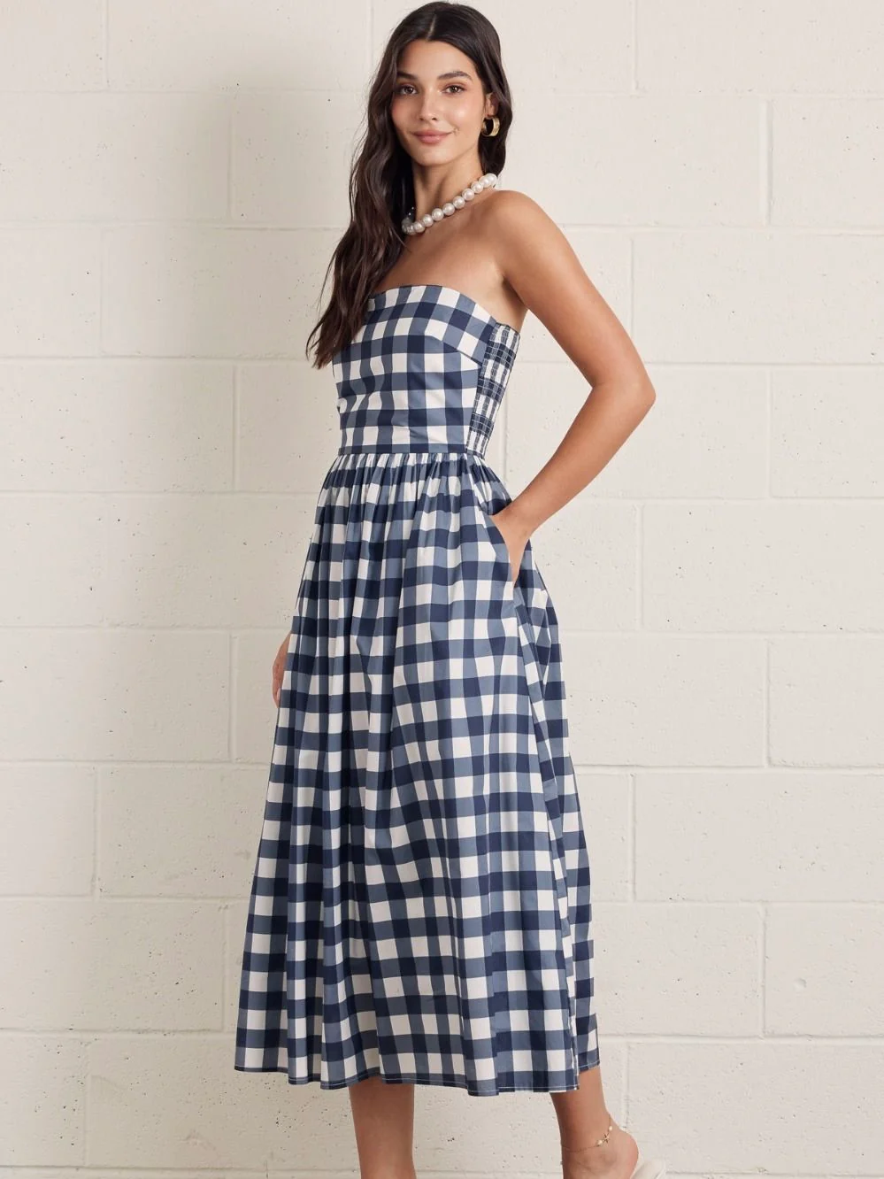 Charleston Checkered Dress - Image 4