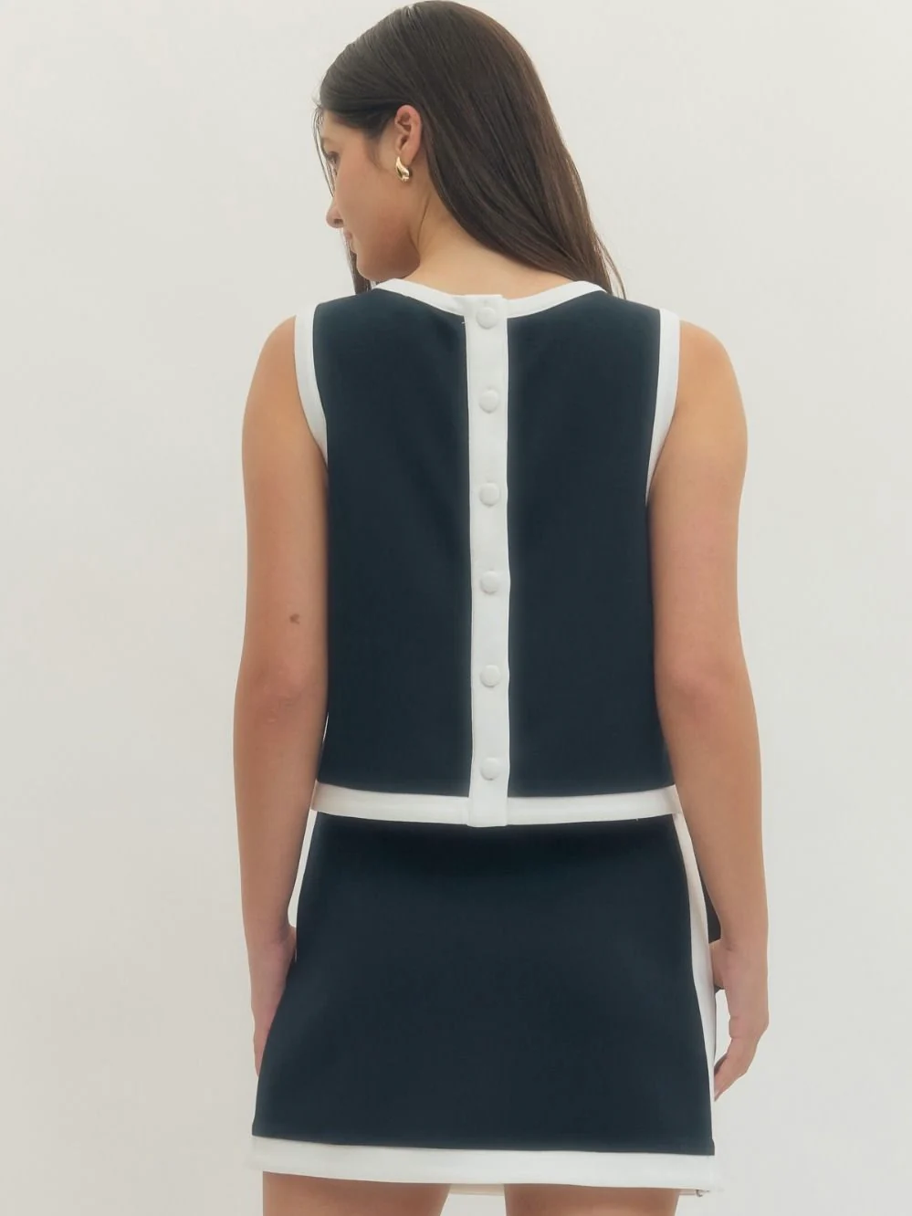 Contrast Binding Button Back Top - Image 6