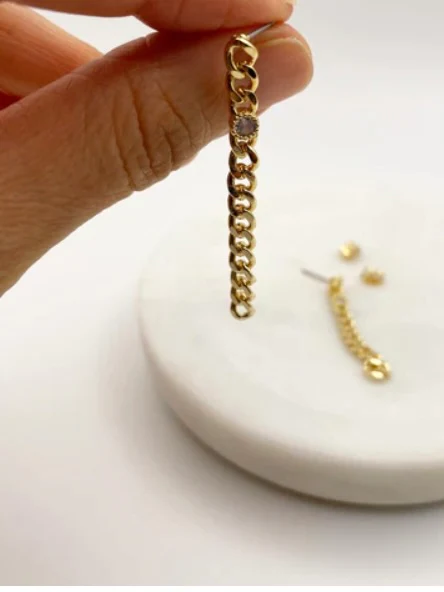 Diamond Chain Link Earring