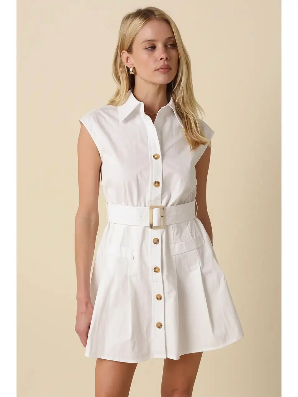 Donna Belted Shirt Dress - Image 2