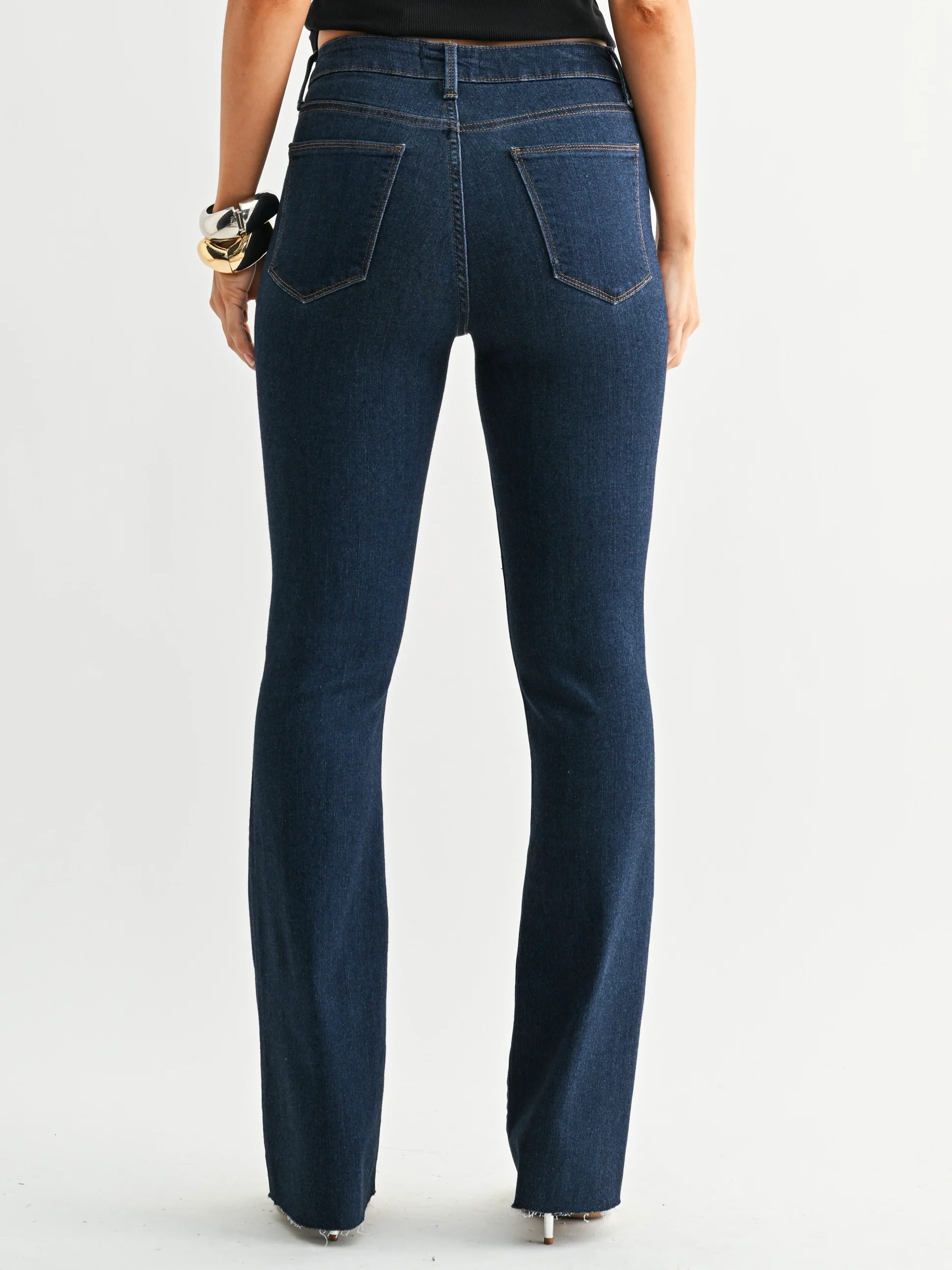 Just Black Denim : Slim Bootcut with Scissor Cut - Image 3