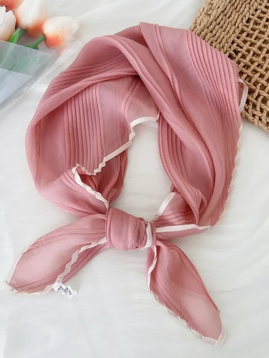 Edged Pleated Scarf