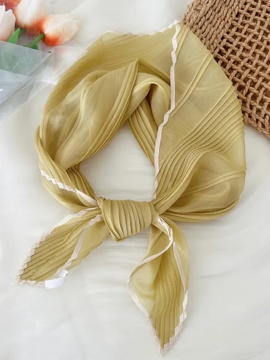 Edged Pleated Scarf - Image 2