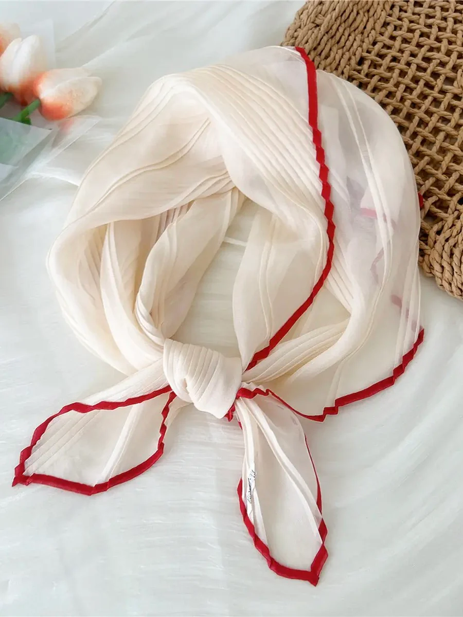 Edged Pleated Scarf - Image 3
