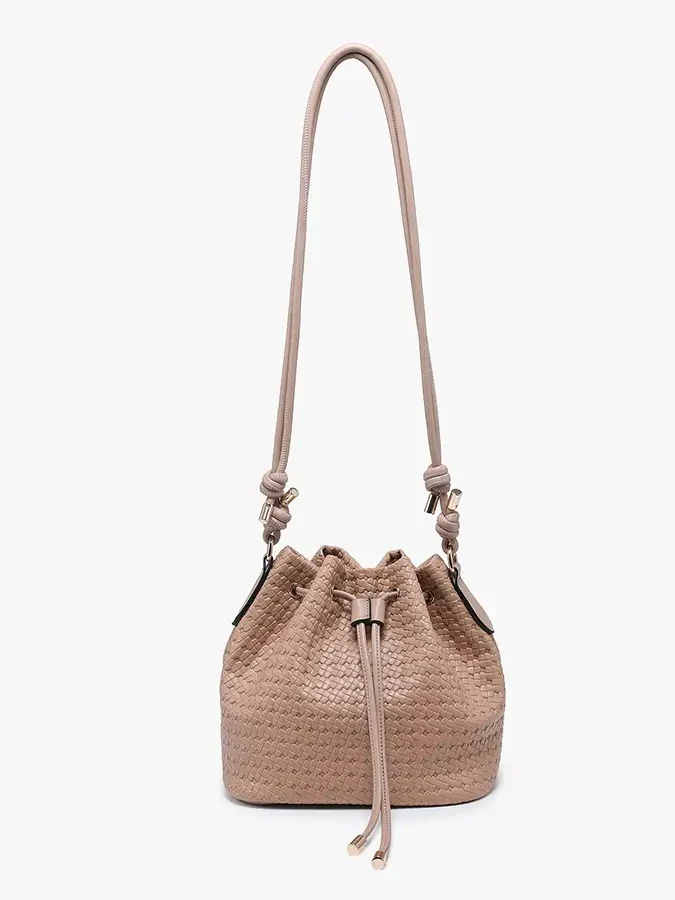 Elliana Woven Bucket Bag