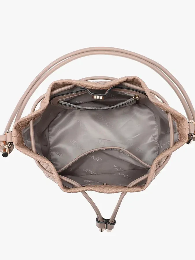 Elliana Woven Bucket Bag - Image 2