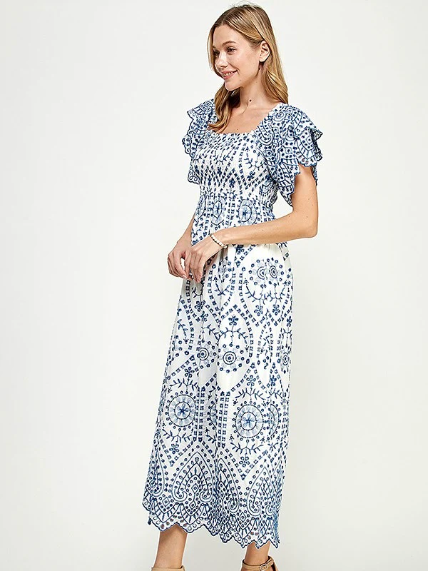 Emme Embroidered Maxi Dress - Image 2