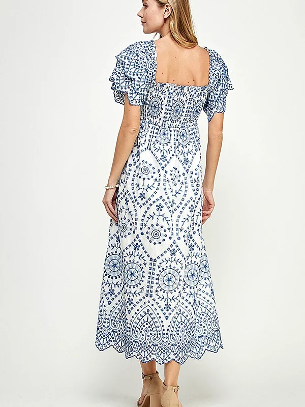 Emme Embroidered Maxi Dress - Image 3