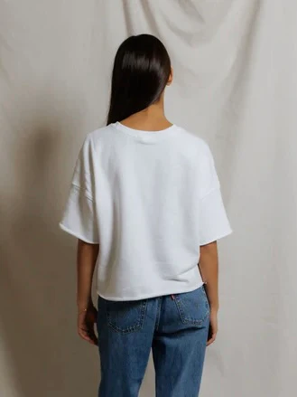 perfectwhitetee Ezra Niall Fabric Short Sleeve Sweatshirt - Image 3