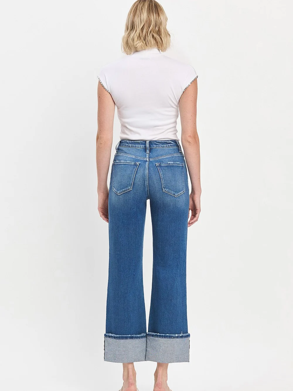 Flying Monkey : 90's Vintage Flare Cuff Jean - Image 4