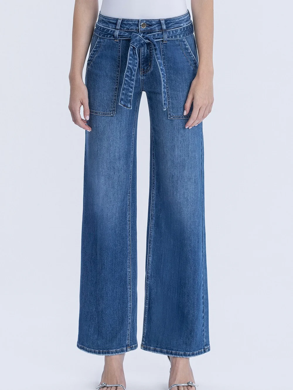 Flying Monkey : High Rise with Tie Denim
