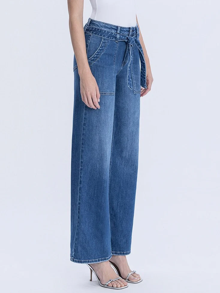 Flying Monkey : High Rise with Tie Denim - Image 2