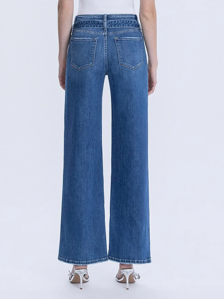 Flying Monkey : High Rise with Tie Denim - Image 3