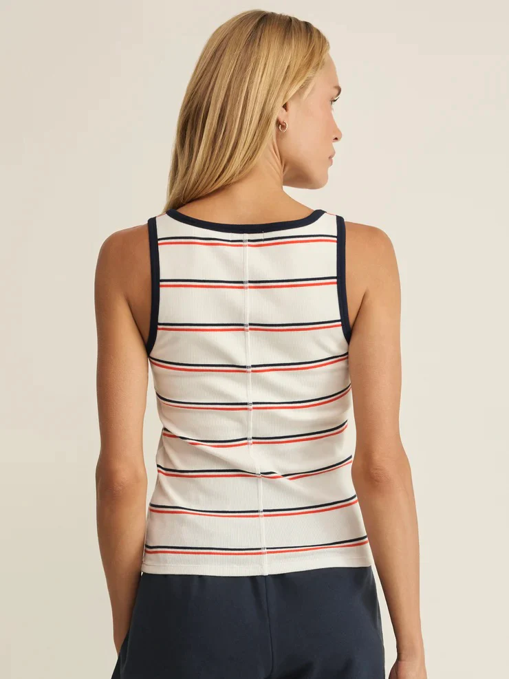 Z Supply Fisher Striped Rib Tank - Image 3