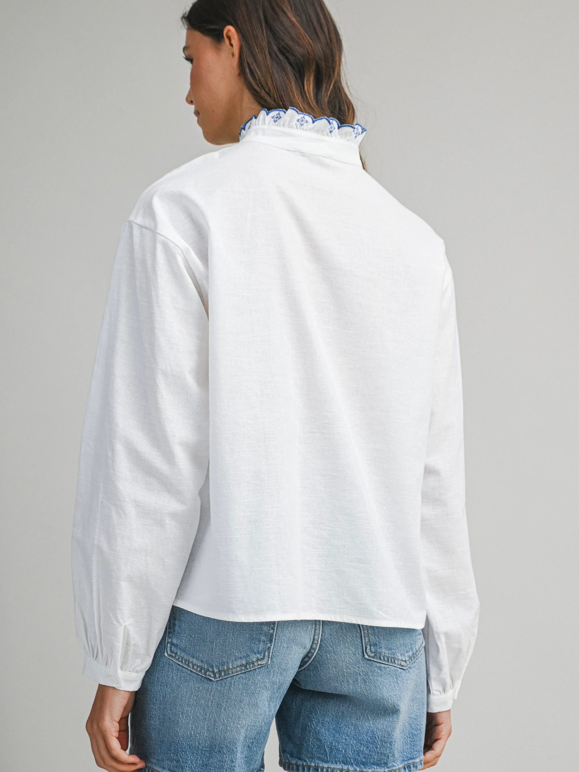 Floral Embroidered Blouse - Image 3