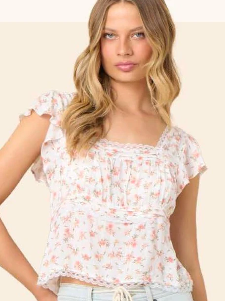 Floral Printed Woven Top