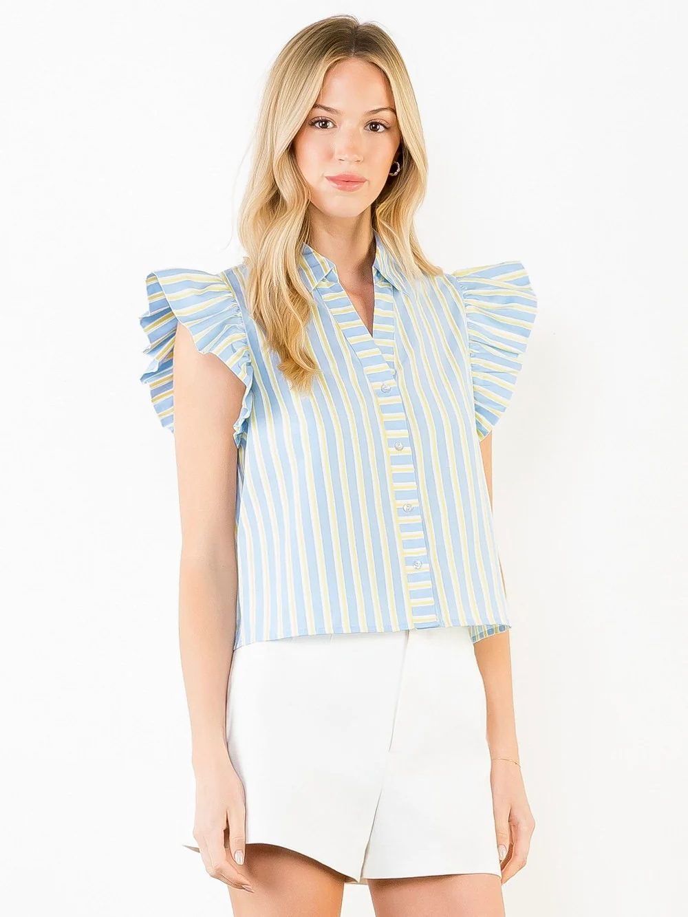 Freida Flutter Sleeve Top