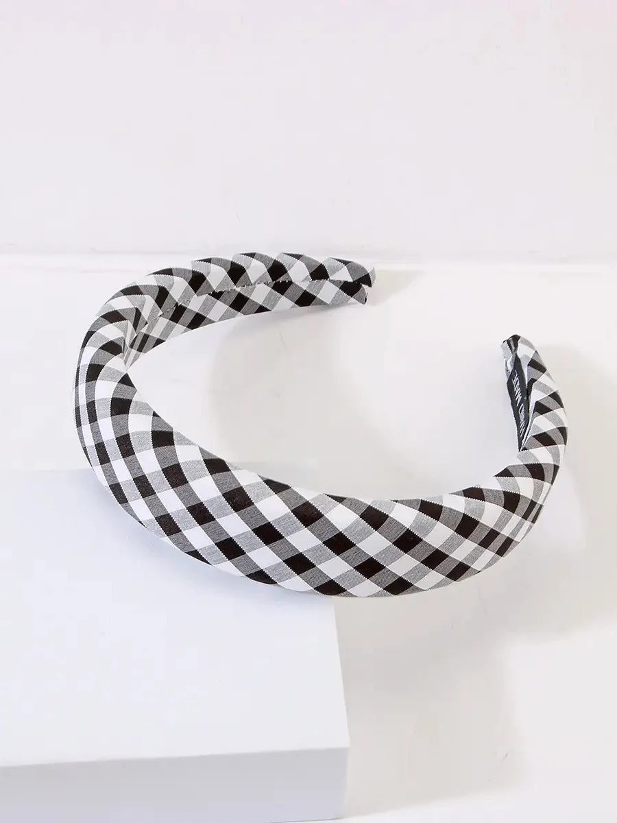 Gingham Puff Headband