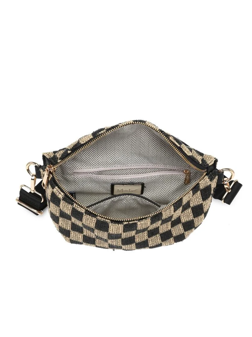 Gizelle Large Checker Belt Bag - Image 3