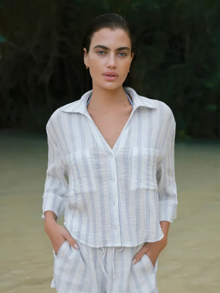 Z Supply Helena Striped Shirt