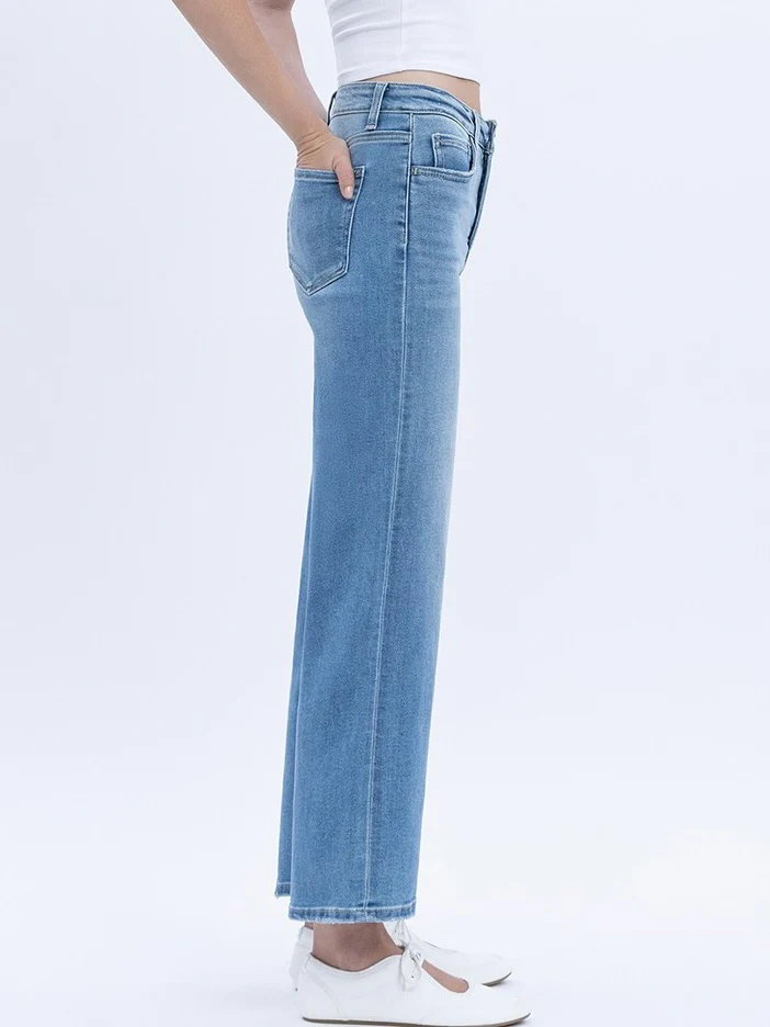 Lovervet : High Rise Crop Wide Leg - Image 2