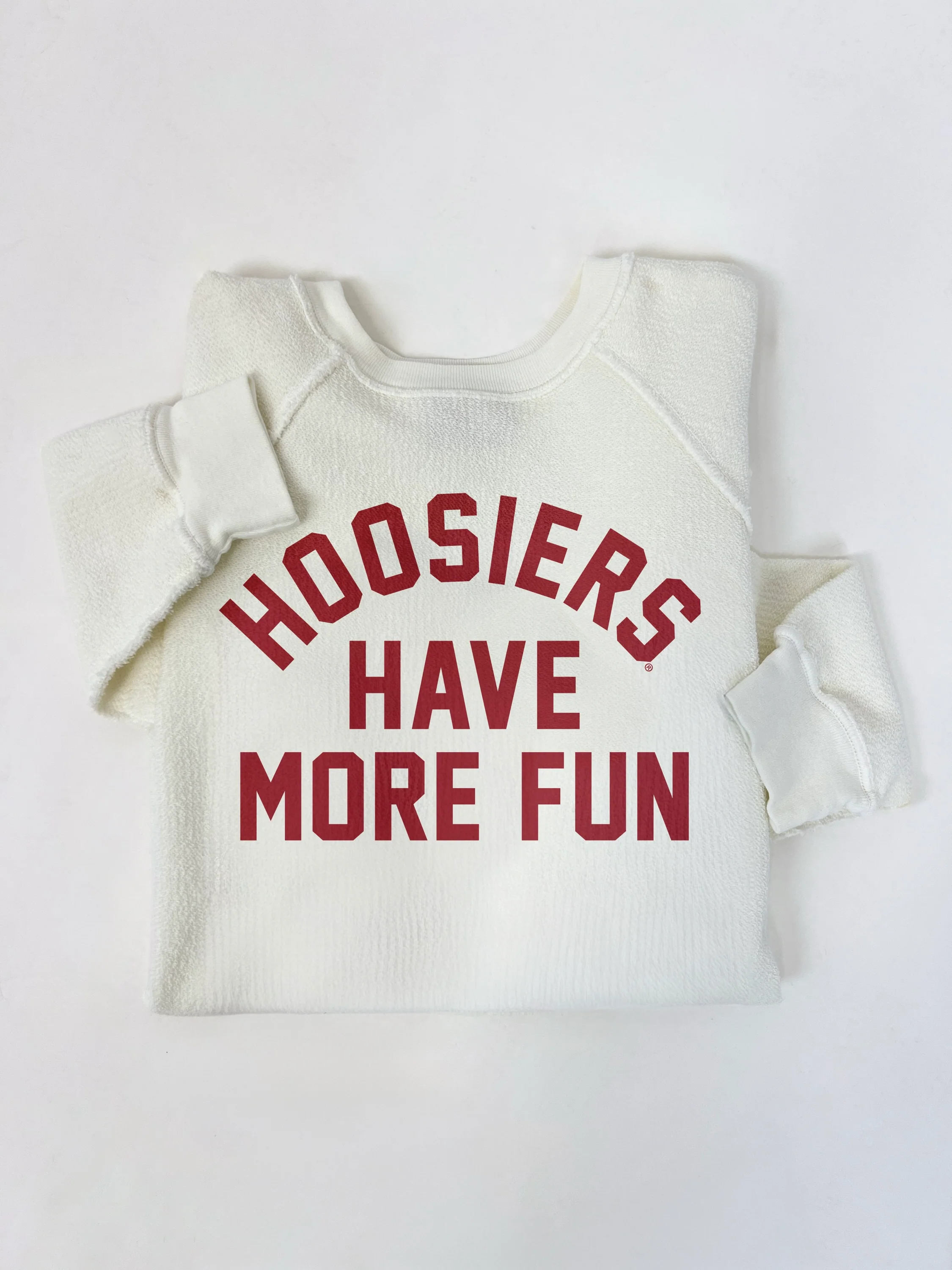 Hoosiers Have More Fun Reverse Terry Slub Crewneck - Image 5
