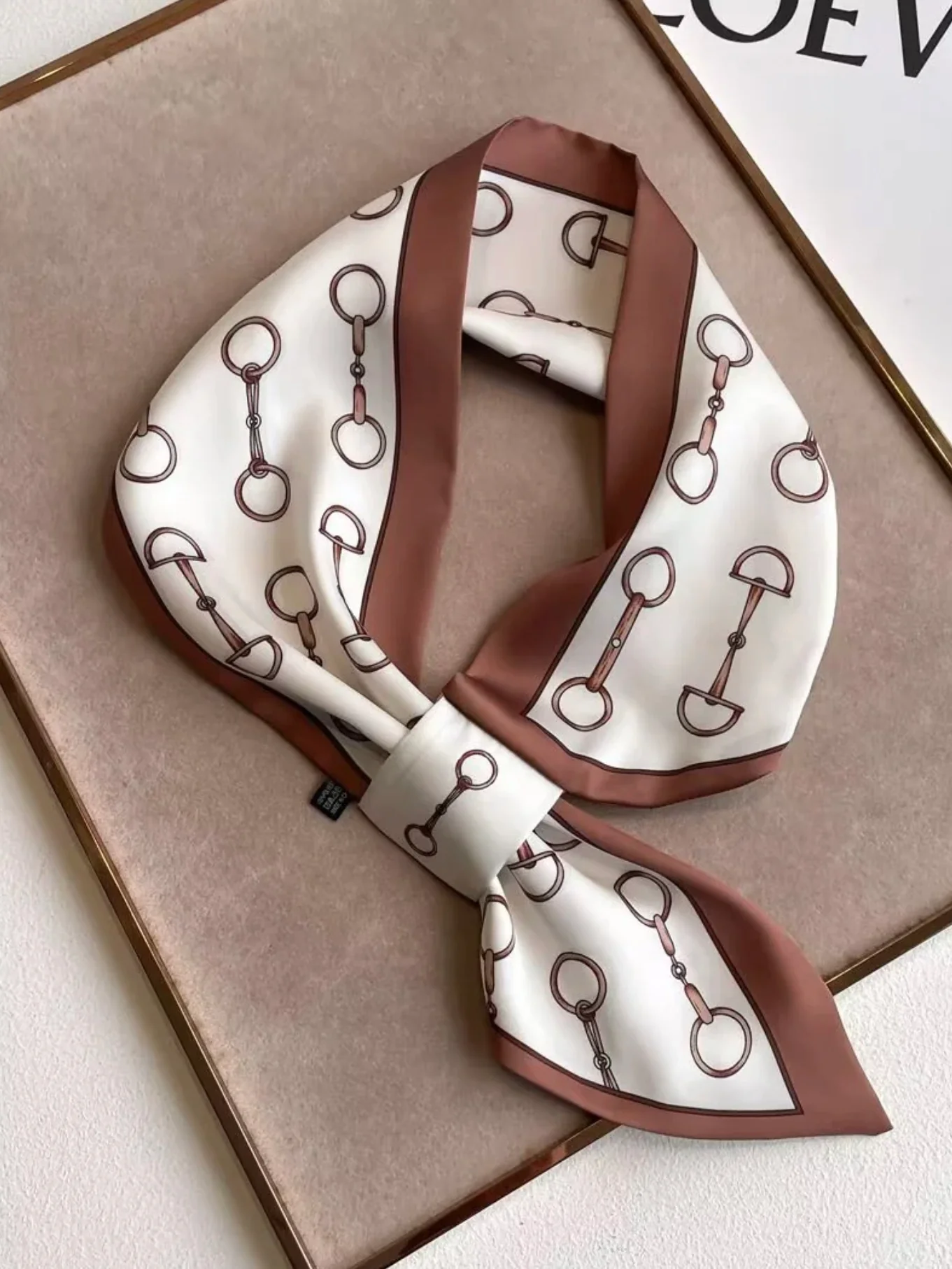 Horsebit Silk Scarf - Image 2
