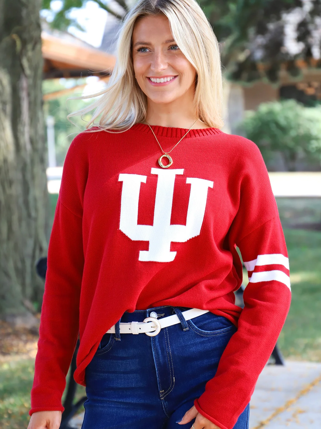 Indiana IU Hoosiers Varsity Crewneck Sweater - Image 3