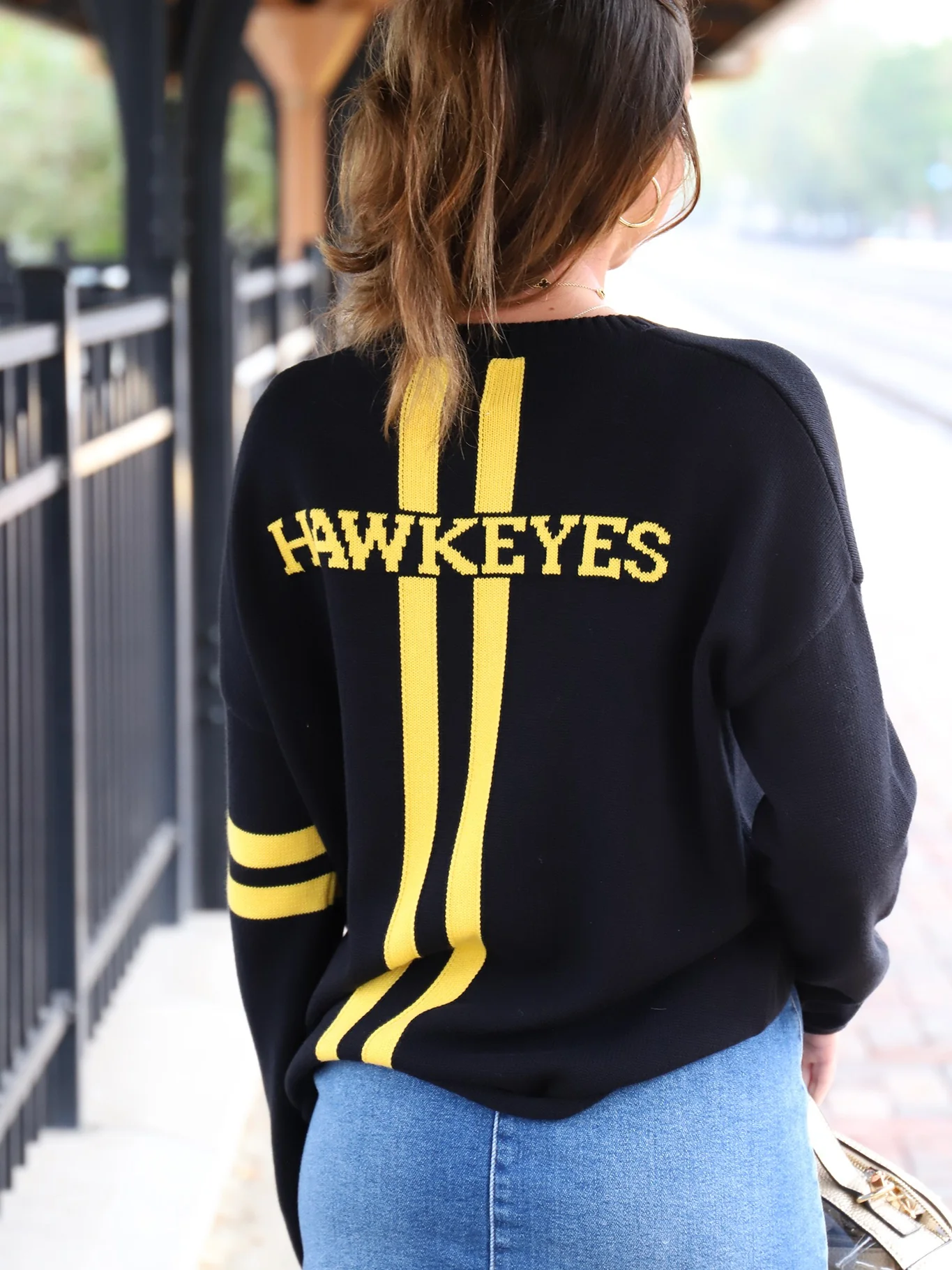 Iowa Hawkeyes Varsity Sweater - Image 3