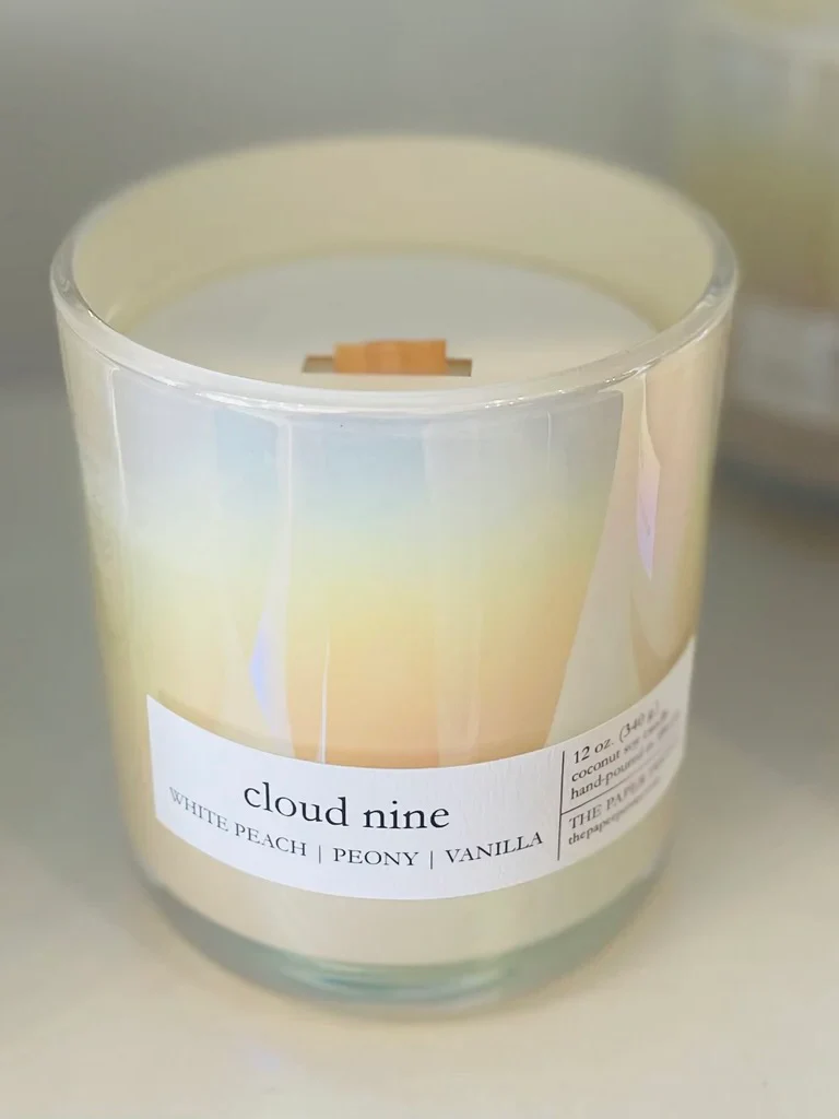Paper Peony : Iridescent 12oz Soy Candle - Image 3