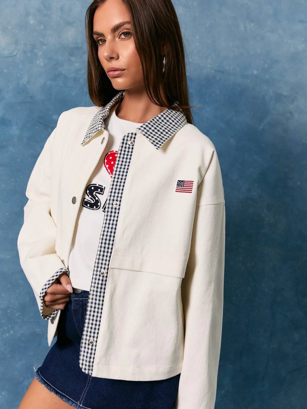 Gingham USA Jacket - Image 3