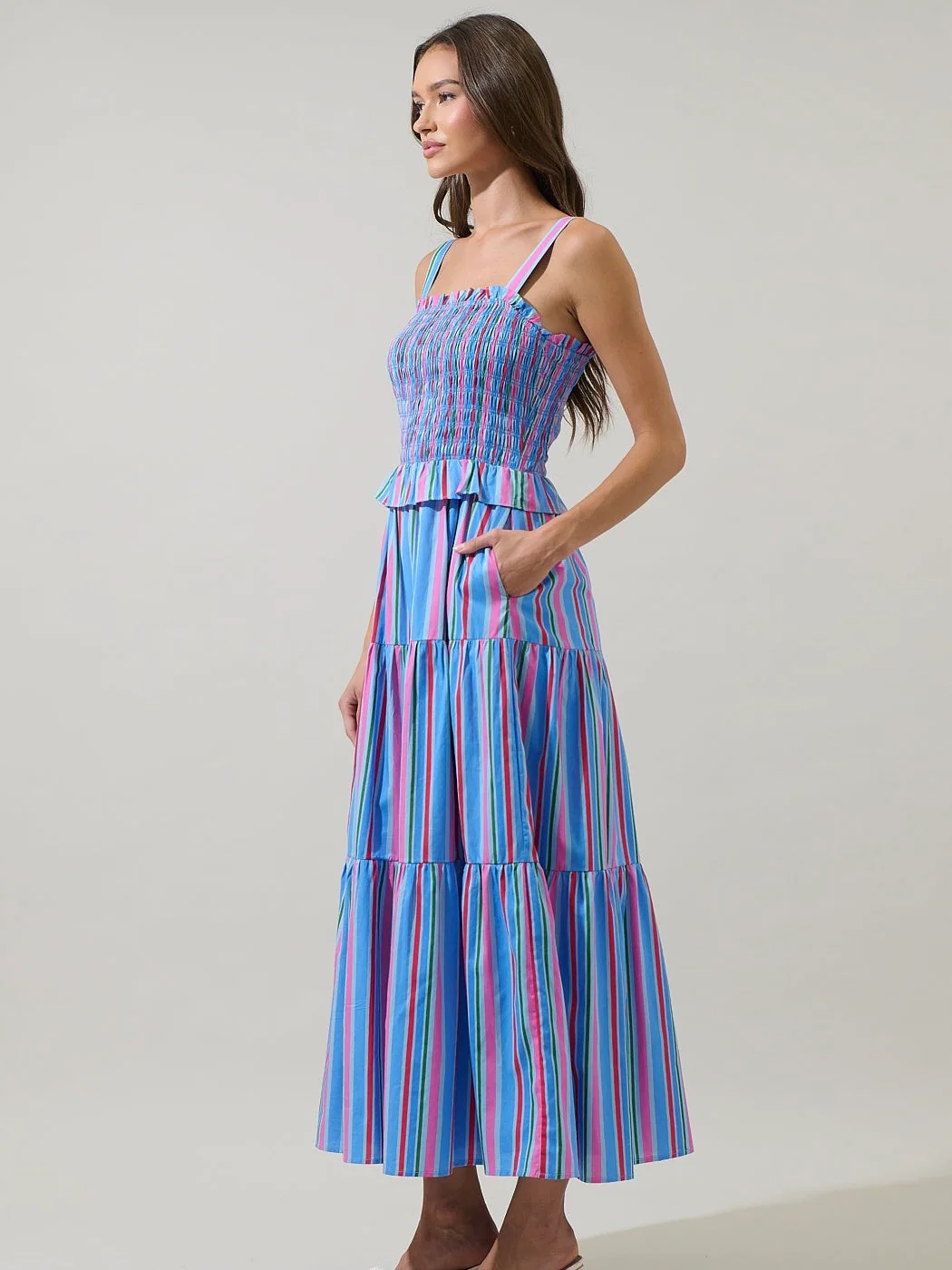 Lindsey Smocked Maxi Dress - Image 2