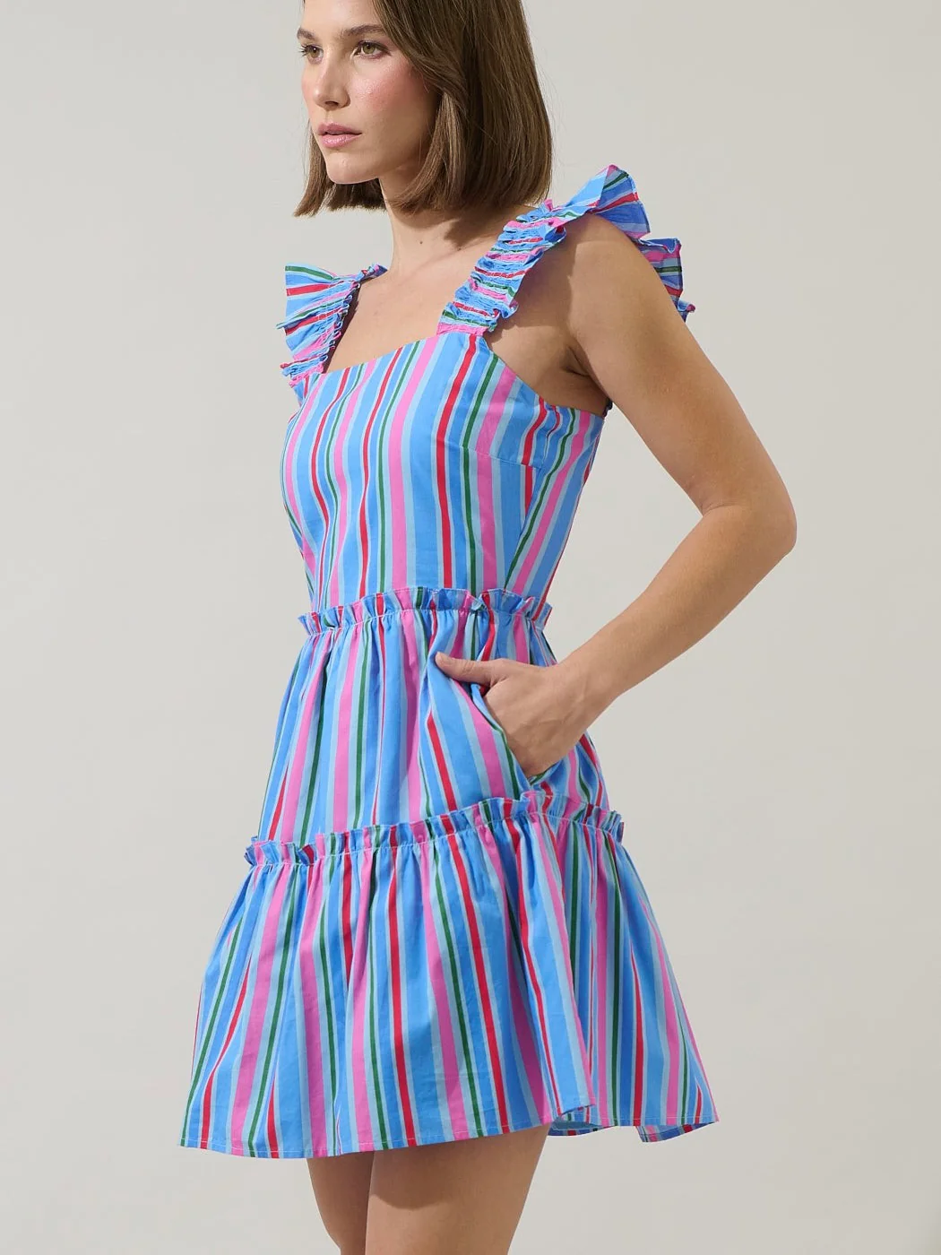 Jaimie Tiered Mini Dress - Image 2