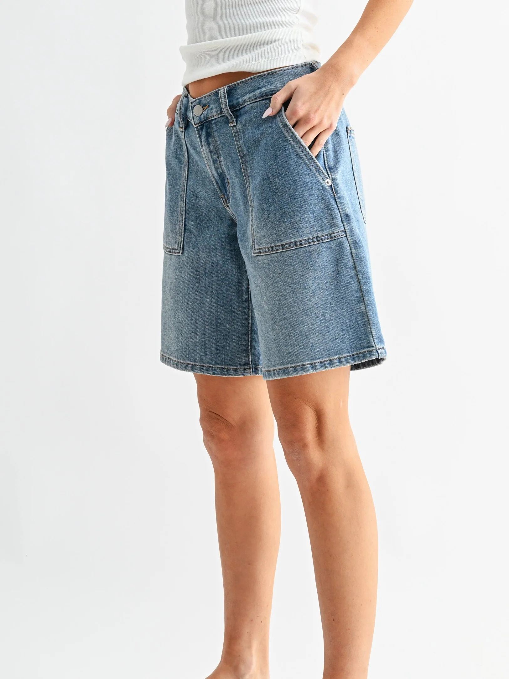 Just USA Jeans : Low Rise Baggy Jort - Image 3