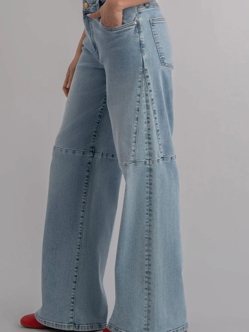 Kut Jeans : Jodi High Rise Straight Leg Side Inset - Image 2